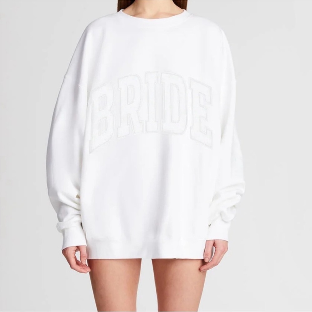 The Bar White Crew Neck Sweater
